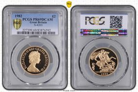 1982 £2 S-SD1 St. George PR69DCAM