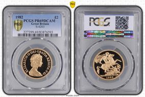 1982 £2 S-SD1 St. George PR69DCAM