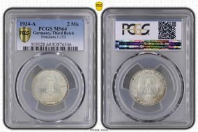 1934-A 2 Mk Potsdam J-355 MS64