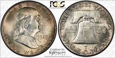 1949 50C MS64FBL