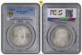 1908-A 3 Mk J-103 MS64