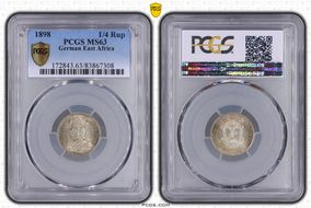 1898 1/4 Rup J-711 MS63