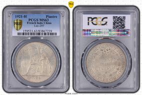 1921-H Piastre Lec-297 MS63