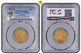 1883-M Sov S-3857B WW Buried N1