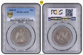 1840-O 50C AU50