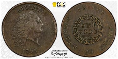 1793 1C Chain, Periods, S-4 XF40BN