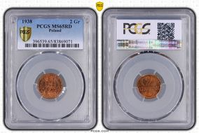 1938(w) 2 Gr MS65RD