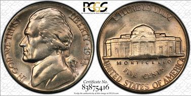 1954-S 5C DDR FS-801 MS65