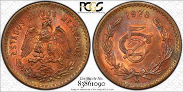 1926-Mo 5C MS64RB