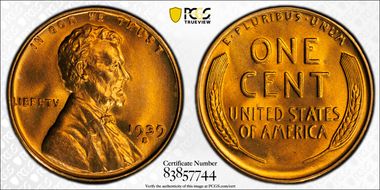 1939-S 1C MS67+ RD