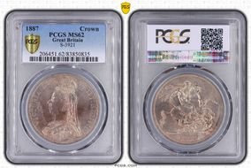 1887 Crown S-3921 MS62