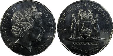 2001 50C Western Australia MS68