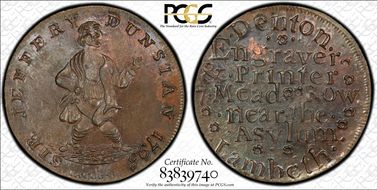 1795 Tk 1/4D DH-19 Surrey, Lambeth MS64BN