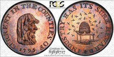 1795 Tk 1/4D DH-36 Cambridgeshire, County MS64RB