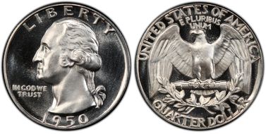 1950 25C PR65DCAM