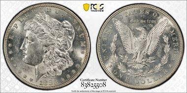 1883-S $1 AU58