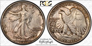 1917 50C MS63