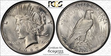 1927-S $1 MS62