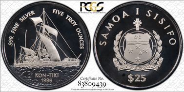 1986 25 Tala Kon-Tiki KM-62  Ag PR69DCAM