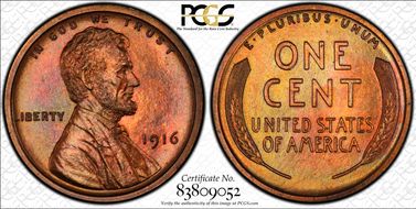 1916 1C PR67RB