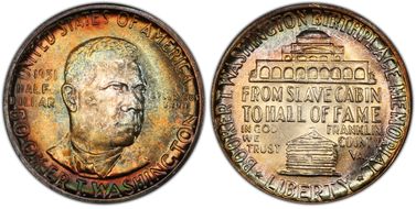 1951 50C Booker T. Washington MS67+
