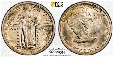 1918-D 25C MS66FH
