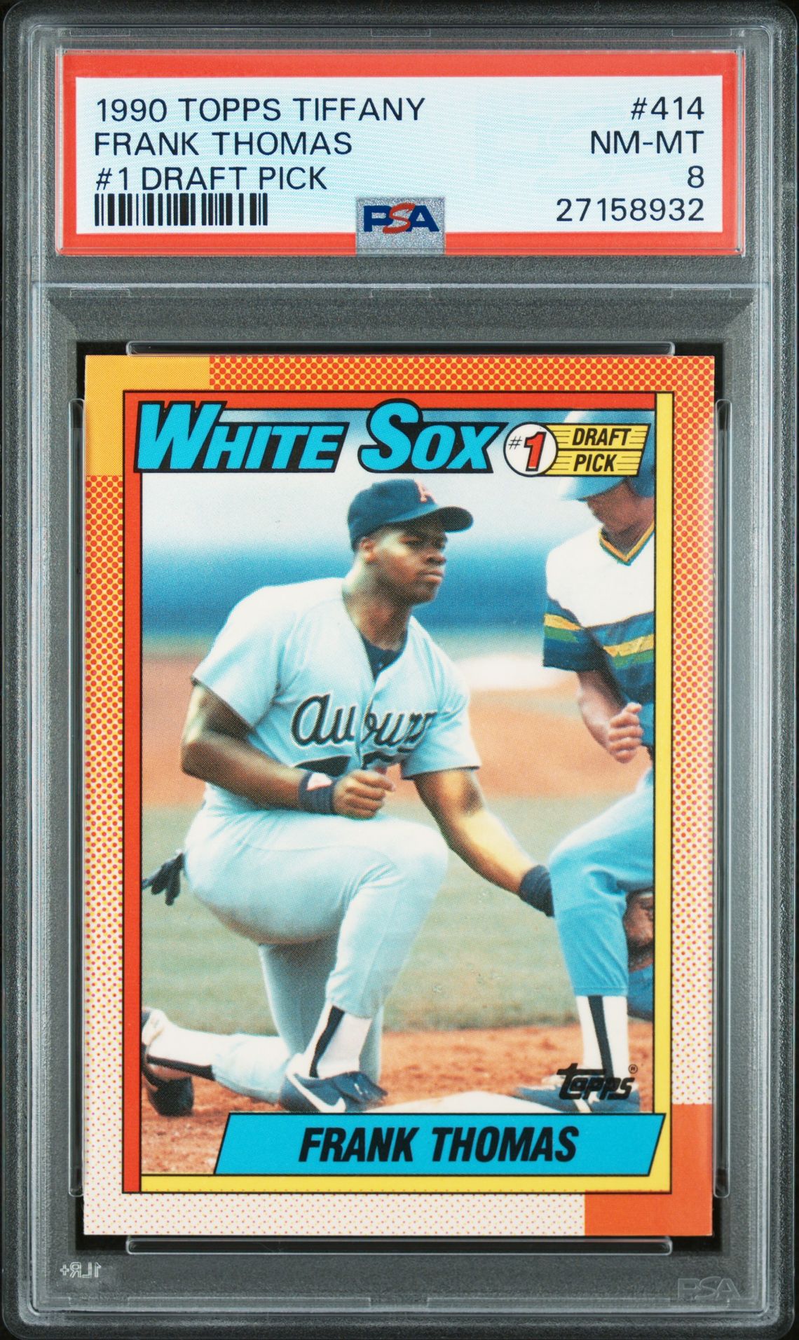 1990 Topps TOPPS TIFFANY #1 DRAFT PICK #414 Frank Thomas front