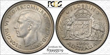 1944(m) Florin KM-40  Ag MS64