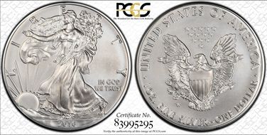 2016-W $1 Burnished Silver Eagle 30th Anniversary Lettered Edge SP70