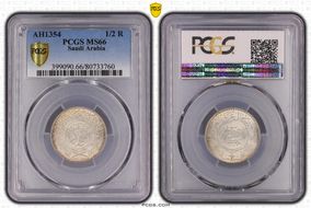 AH1354 (1935) 1/2 R MS66