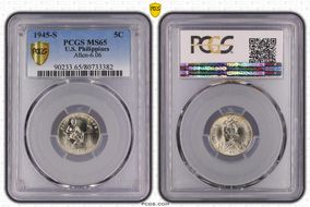 1945-S 5C MS65