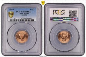 1953 1/4D S-4156 MS65RD