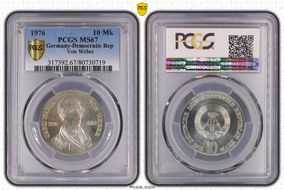 1976 10 Mk Von Weber MS67