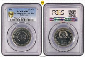 1981 10 Mk Berlin Mint MS67