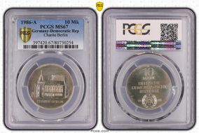 1986-A 10 Mk Charite Berlin MS67