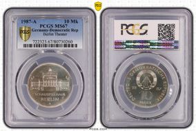 1987-A 10 Mk Berlin Theater MS67