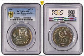 1982 20 Mk Zetkin MS65