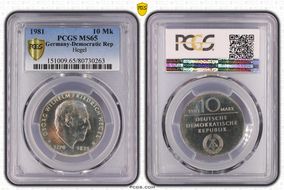 1981 10 Mk Hegel MS65
