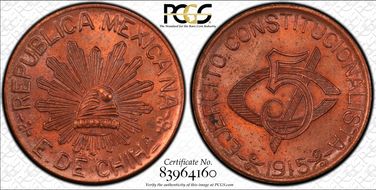 1915 5C KM-613 MS64RD