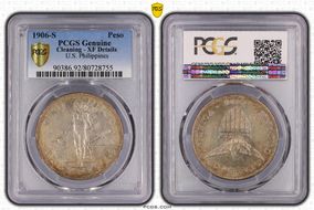 1906-S Peso KM-168  Ag N1