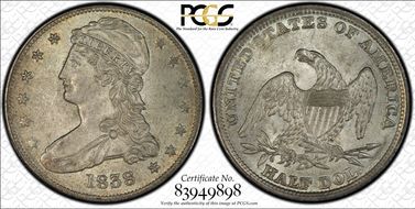 1838 50C GR-3 MS63