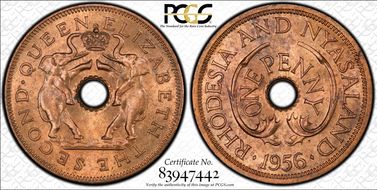 1956 1D MS64RB