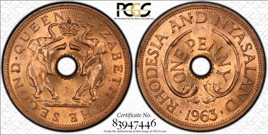 1963 1D MS65RD