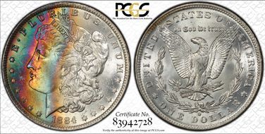 1884-O $1 MS64+