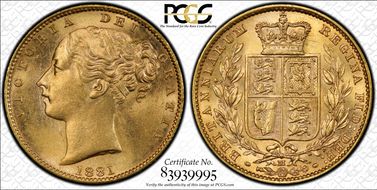 1881-M Sov Shield S-3854A MS63