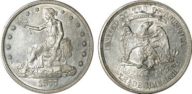 1877-S T$1 AU55