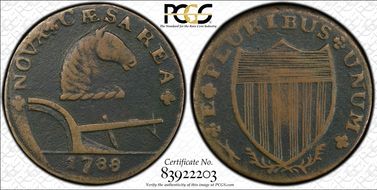 1788 NJ 1/2P Fox Before Legend VF30BN