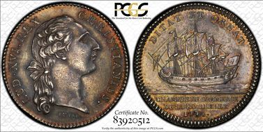 1774 Jeton Feuardent-9139 AU58