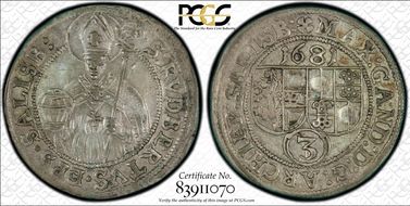 1681 3 Kr KM-228 AU55