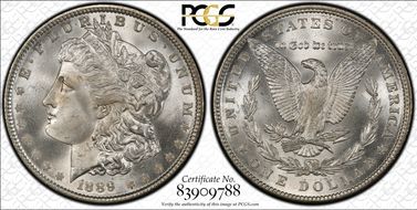 1889 $1 MS66